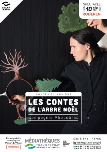 conte et marionnette Alsace Lorraine, Cie ABOUDBRAS, spectacle de noël, spectacle de contes sur le sapin, contes et légendes du sapin, contes et musique, contes et cercle de narration